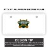 2" X 4" Aluminum License Plate  Thumbnail