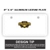 2" X 4" Aluminum License Plate  Thumbnail