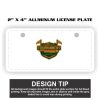 2" X 4" Aluminum License Plate  Thumbnail