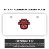 2" X 4" Aluminum License Plate  Thumbnail
