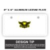 2" X 4" Aluminum License Plate  Thumbnail