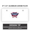 2" X 4" Aluminum License Plate  Thumbnail