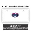 2" X 4" Aluminum License Plate  Thumbnail