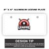 2" X 4" Aluminum License Plate  Thumbnail