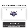 2" X 4" Aluminum License Plate  Thumbnail