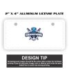 2" X 4" Aluminum License Plate  Thumbnail