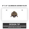 2" X 4" Aluminum License Plate  Thumbnail