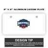 2" X 4" Aluminum License Plate  Thumbnail