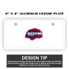 2" X 4" Aluminum License Plate  Thumbnail
