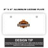 2" X 4" Aluminum License Plate  Thumbnail