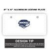 2" X 4" Aluminum License Plate  Thumbnail