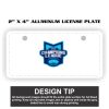 2" X 4" Aluminum License Plate  Thumbnail
