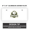 2" X 4" Aluminum License Plate  Thumbnail