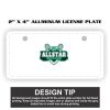 2" X 4" Aluminum License Plate  Thumbnail
