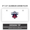 2" X 4" Aluminum License Plate  Thumbnail