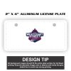 2" X 4" Aluminum License Plate  Thumbnail