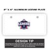 2" X 4" Aluminum License Plate  Thumbnail