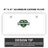 2" X 4" Aluminum License Plate  Thumbnail
