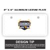 2" X 4" Aluminum License Plate  Thumbnail