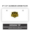 2" X 4" Aluminum License Plate  Thumbnail