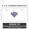 2" X 4" Aluminum License Plate  Thumbnail