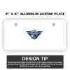 2" X 4" Aluminum License Plate  Thumbnail