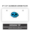 2" X 4" Aluminum License Plate  Thumbnail