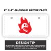 2" X 4" Aluminum License Plate  Thumbnail