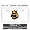 2" X 4" Aluminum License Plate  Thumbnail
