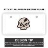 2" X 4" Aluminum License Plate  Thumbnail