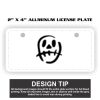 2" X 4" Aluminum License Plate  Thumbnail