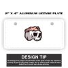 2" X 4" Aluminum License Plate  Thumbnail