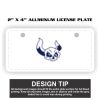 2" X 4" Aluminum License Plate  Thumbnail