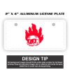 2" X 4" Aluminum License Plate  Thumbnail