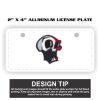 2" X 4" Aluminum License Plate  Thumbnail