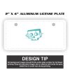 2" X 4" Aluminum License Plate  Thumbnail