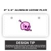 2" X 4" Aluminum License Plate  Thumbnail