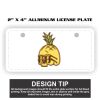 2" X 4" Aluminum License Plate  Thumbnail