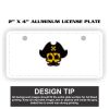 2" X 4" Aluminum License Plate  Thumbnail