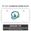 2" X 4" Aluminum License Plate  Thumbnail
