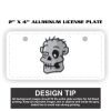 2" X 4" Aluminum License Plate  Thumbnail