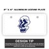 2" X 4" Aluminum License Plate  Thumbnail
