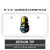 2" X 4" Aluminum License Plate  Thumbnail