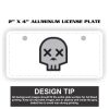 2" X 4" Aluminum License Plate  Thumbnail