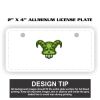 2" X 4" Aluminum License Plate  Thumbnail
