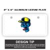 2" X 4" Aluminum License Plate  Thumbnail