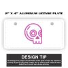 2" X 4" Aluminum License Plate  Thumbnail