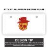 2" X 4" Aluminum License Plate  Thumbnail