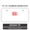 2" X 4" Aluminum License Plate  Thumbnail