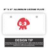 2" X 4" Aluminum License Plate  Thumbnail
